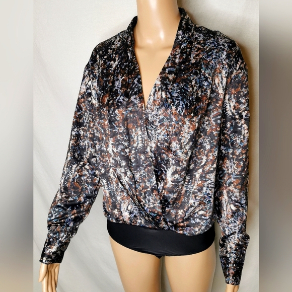 Last chance! NWT ASTR silky blouse bodysuit - Picture 1 of 5